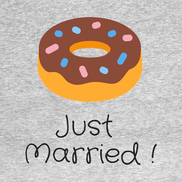 Just Married Donut T-shirt by mehdaoui_saleh